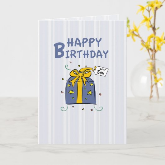 ソン誕生日 カード (黄色い花)