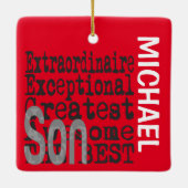 ソン非凡なカスタム セラミックオーナメント (裏面)