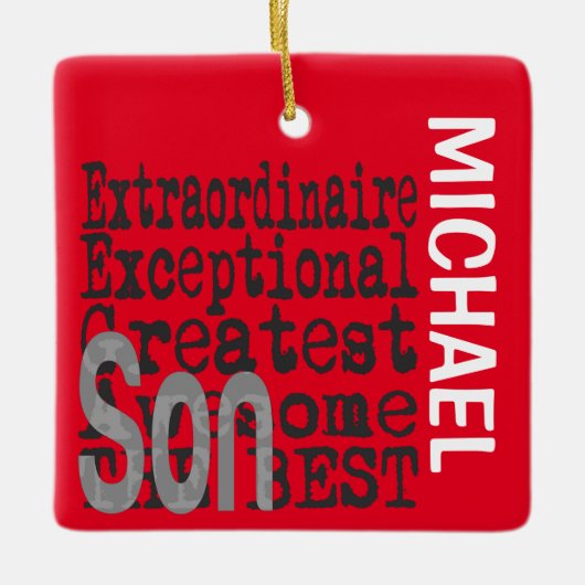 ソン非凡なカスタム セラミックオーナメント (正面)