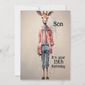 ソン15位誕生日抽象芸術キリン シーズンカード (正面)