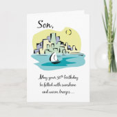 ソン50th誕生日サイルボートニアシティ カード (正面)