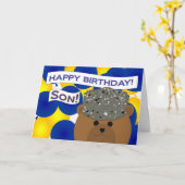 ソン – ハッピーバースデー空軍アクティブ任務！ カード (黄色い花)