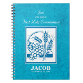 ソン、ファーストコミューン、小麦、ぶどうブルー ノートブック (正面)
