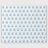 ソン、ファーストコミューン、小麦、ぶどうブルー ラッピングペーパー (フラット)