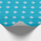 ソン、ファーストコミューン、小麦、ぶどうブルー ラッピングペーパー (コーナー)