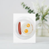 ソーおもしろいセージを使ったスクランブルエッグ ポストカード (スタンド正面)