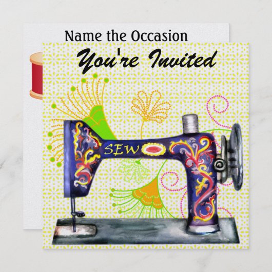 ソーかわいらし招待状- SRF 招待状 (正面/裏面)