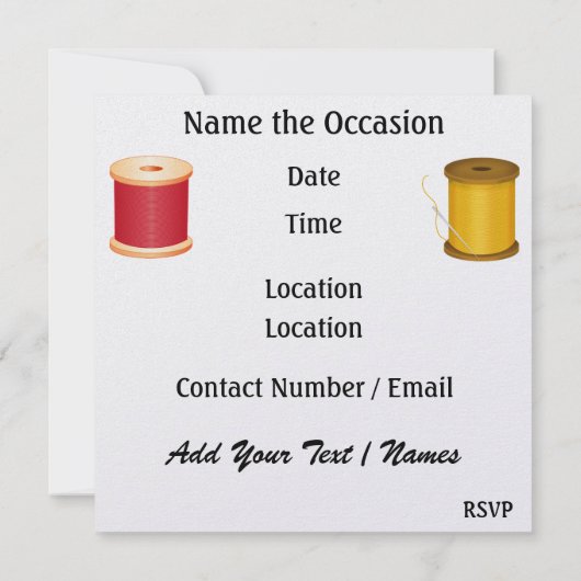 ソーかわいらし招待状- SRF 招待状 (裏面)