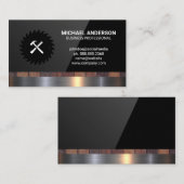 ソーとハンマー | 建築大工 名刺 (正面/裏面)