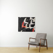 ソーア！ウッドブ日本のロックプリント。タペストリー タペストリー (インサイチュ(横))