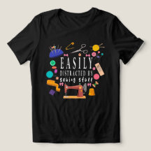 ソーインググッズに夢中になるTシャツ ソーイング