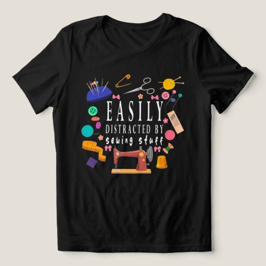 ソーインググッズに夢中になるTシャツ ソーイング トライブレンドTシャツ (デザイン正面)