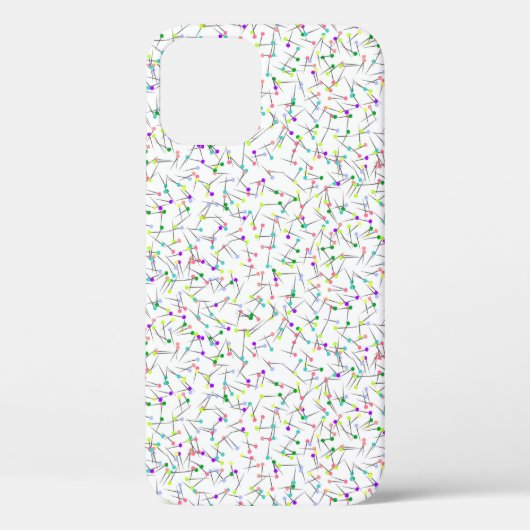 ソーイングピン 白 ドレスメーカー 縫製 裁縫 Case-Mate iPhoneケース (裏面)