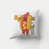 ソーウッドと大工のホットドッグ クッション (裏面)