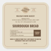 ソーウードパンベーカリーモダンコテージ法ラベル スクエアシール (正面)