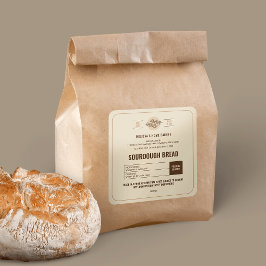 ソーウードパンベーカリーモダンコテージ法ラベル スクエアシール