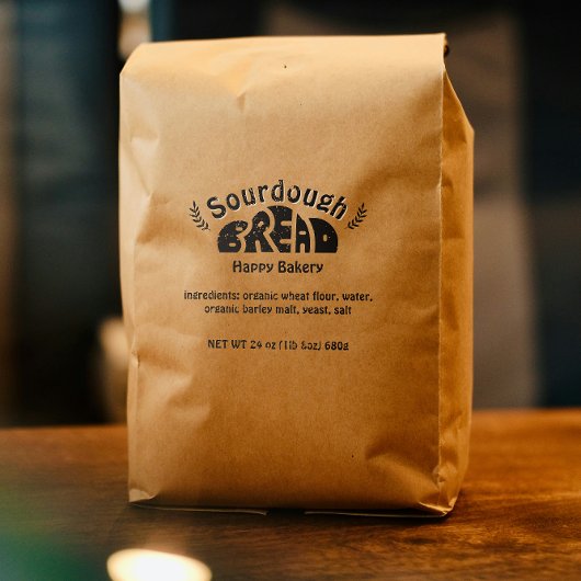 ソーウードパンベーカリー業用具材モダン ラバースタンプ