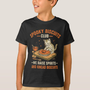 ソーキー ビスケット クラブ ハロウィン ねこ お菓子作り Tシャツ