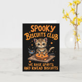 ソーキー ビスケット クラブ 猫 楽しい ハロウィン お菓子作り カード (黄色い花)