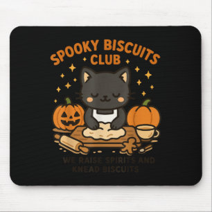 ソーキー ビスケット クラブ 猫 楽しい ハロウィン お菓子作り Tシャツ マウスパッド