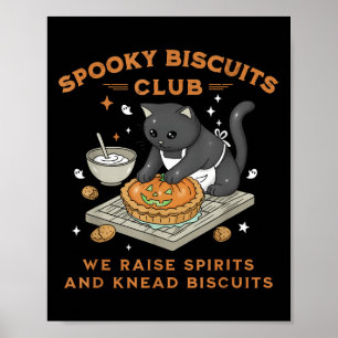ソーキー・ビスケット・クラブ 黒猫 パンプキン ハロウィン 焼き菓子 ポスター