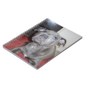 ソーキー・ブルー（犬）スタッフォード・ブル・テリア・パピー ノートブック (左側)