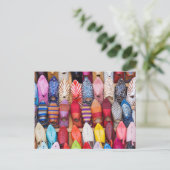 ソークの店に靴を並べる ポストカード (スタンド正面)