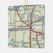 ソークセンターMNヴィンテージマップ セラミックオーナメント (左)