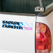 ソーグドファレンピンク バンパーステッカー (トラック上)