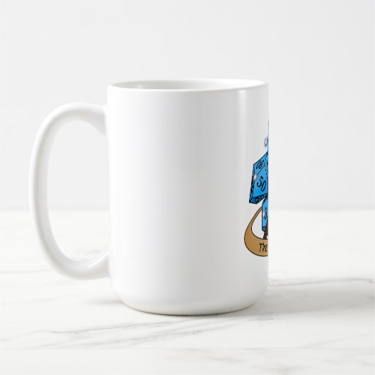 ソーサラーサイコロデザイン コーヒーマグカップ (左)