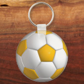 ソーサーカスタマイズパーソナライズされたサッカー キーホルダー (正面)