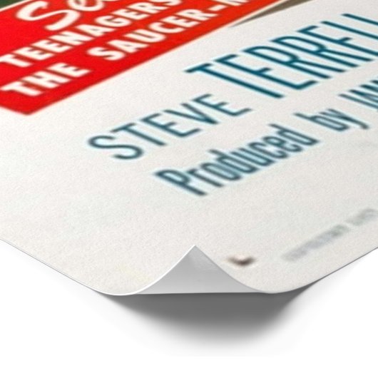 ソーサーマンの侵略1957オリジナルヴィンテージM ポスター (角)