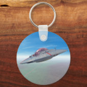 ソーサー飛んでいるキーチェーン キーホルダー (正面)