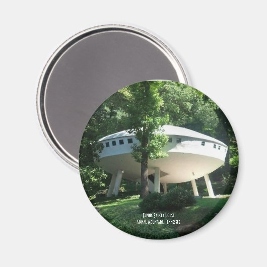 ソーサー飛んでいるハウス冷蔵庫磁石 マグネット (正面/裏面)