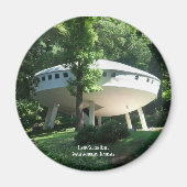 ソーサー飛んでいるハウス冷蔵庫磁石 マグネット (正面)