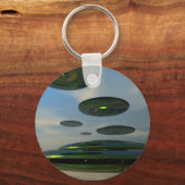 ソーサー飛んでいるフリートのキーチェーン キーホルダー (正面)