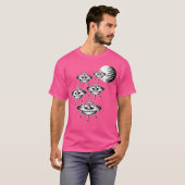 ソーサー飛んでいる攻撃 Tシャツ (正面フル)