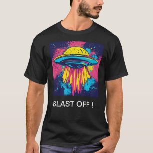 ソーサー飛んでいる0001 Tシャツ