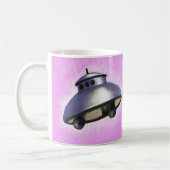 ソーサー飛んでいる コーヒーマグカップ (左)