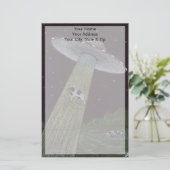 ソーサー飛んでいる 便箋 (スタンド正面)