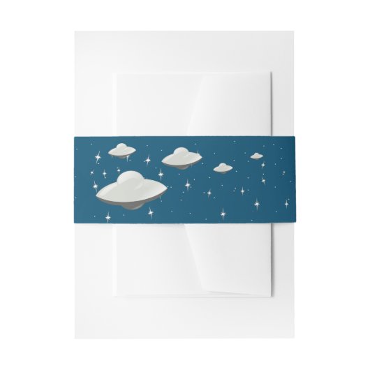 ソーサー飛んでいる 招待状ベリーバンド (正面例)