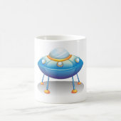 ソーサー飛んでいるUFO コーヒーマグカップ (中央)