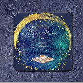 ソーサ飛んでいるー芸術的銀河系 スクエア名刺