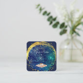 ソーサ飛んでいるー芸術的銀河系 スクエア名刺 (スタンド正面)