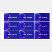 ソーサ飛んでいるー芸術的銀河系 ラベル (シート)