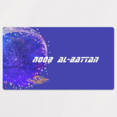 ソーサ飛んでいるー芸術的銀河系 ラベル (デザイン1)