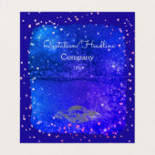 ソーサ飛んでいるー芸術的銀河系 名刺 (内部フラット)