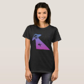 ソーサ飛んでいるーUFO宇宙飛行士はエイリアン2 Tシャツ (正面フル)