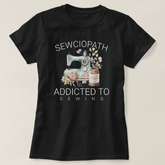 ソーシオパス – ミシン漬け Tシャツ (デザイン正面)