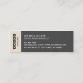 ソーシクラシックャルメディア（ダークグレー） スキニー名刺 (裏面)